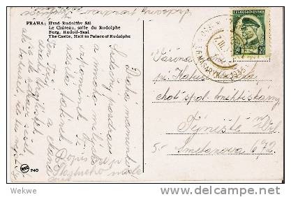 Tsc080a/  CSSR - Präsident Masaryk. Geburtstag 1935, Gold-Sonderstempel - Briefe U. Dokumente