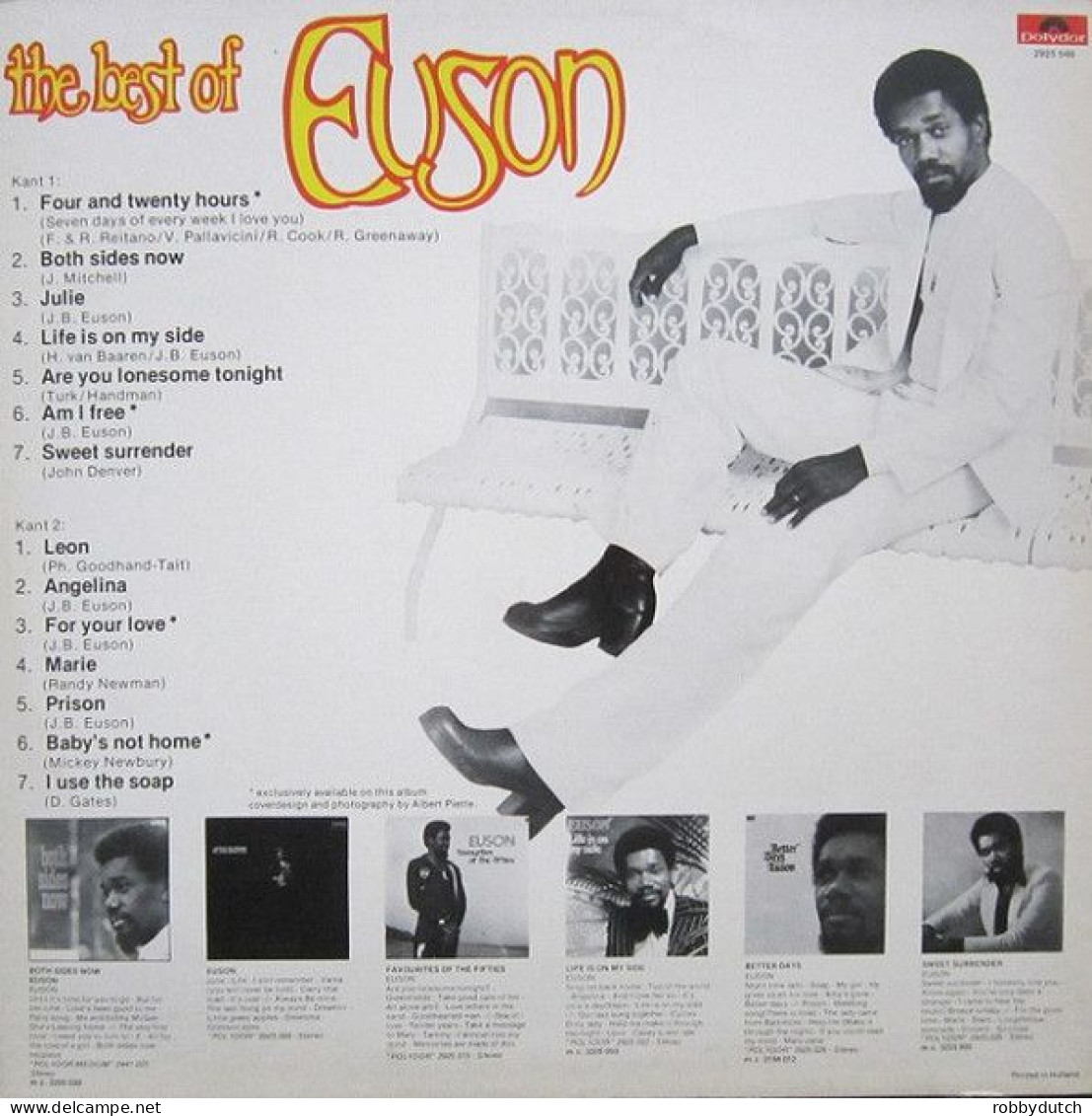 * LP * THE BEST OF EUSON (Holland 1976) - Disco, Pop