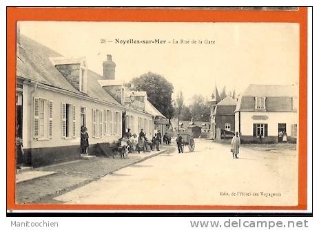 DEP 80 NOYELLES SUR MER LA RUE DE LA GARE - Noyelles-sur-Mer