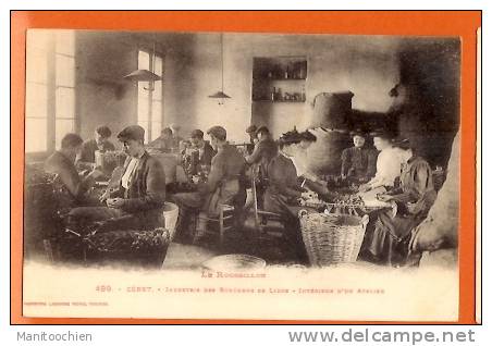 DEP 66 CERET INDUSTRIE DES BOUCHONS DE LIEGE INTERIEUR D'UN ATELIER TRES BELLE CARTE - Ceret