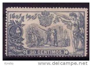 Edifil 261* 1905 Quijote 30 Cts Verde En Nuevo - Neufs