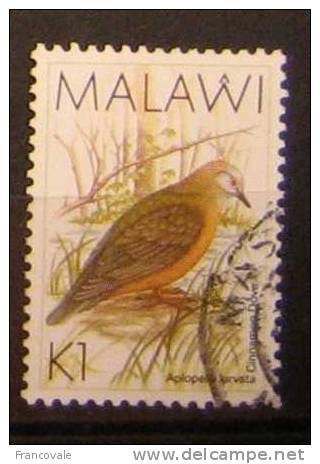 Malawi 1988 Aplopelia Larvata Cinnamon Dove K1 Birds Used - Malawi (1964-...)