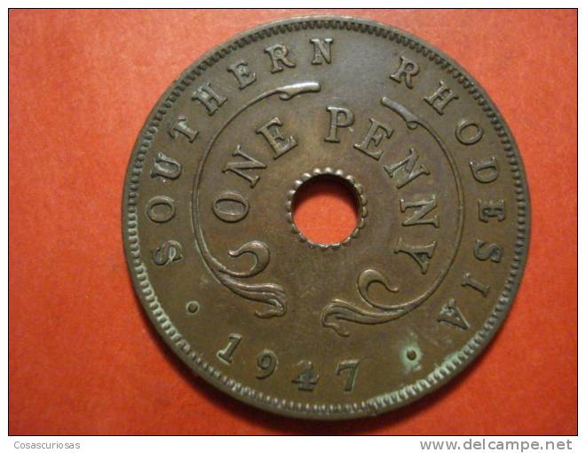 2046   RHODESIA   ONE PENNY     AÑO / YEAR  1947  XF - Rhodesië