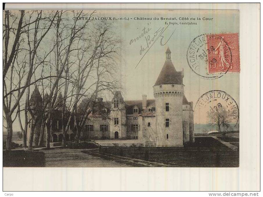 CASTELJALOUX. - Chateau Du Sendat, Coté De La Cour. - Casteljaloux