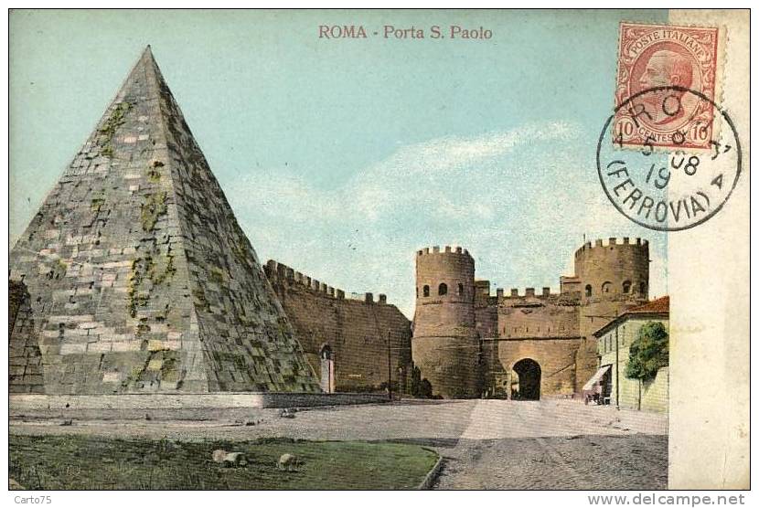 Architecture - Porta S. Paolo - Pyramide - Monuments