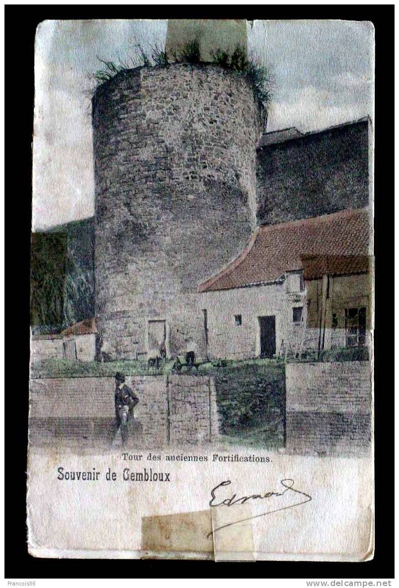 Souvenir De Gembloux - Tour Des Anciennes Fortifications -1903 - Dos Précurseur - - Gembloux