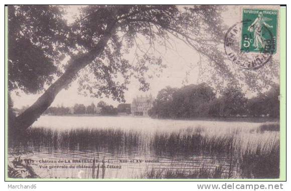 LOIRE ATLANTIQUE.MISSILLAC.CHATEAU DE LA BRETECHE VUE GENERALE  DE L ETANG... Cp Léger Décollé - Missillac