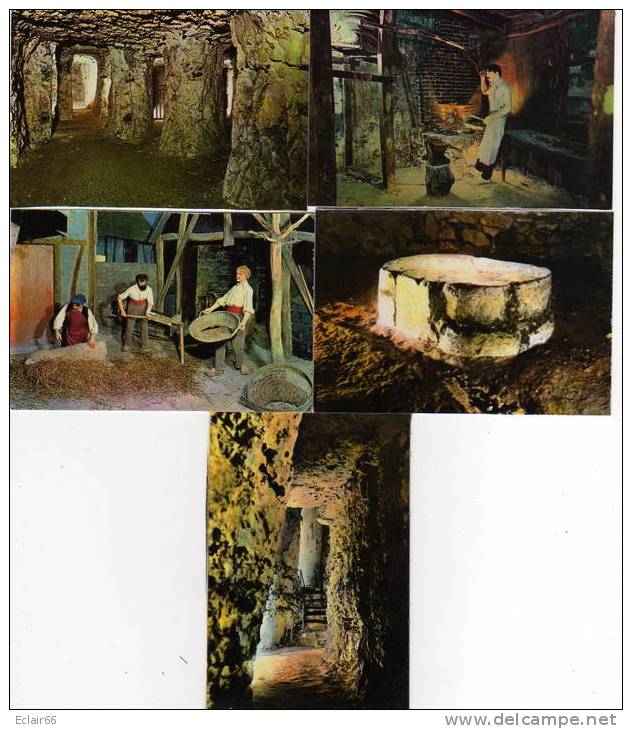 80 -  NAOURS LES GROTTES HISTORIQUES -19  Photos  Couleur   Dimension  10cmX7cm - Naours