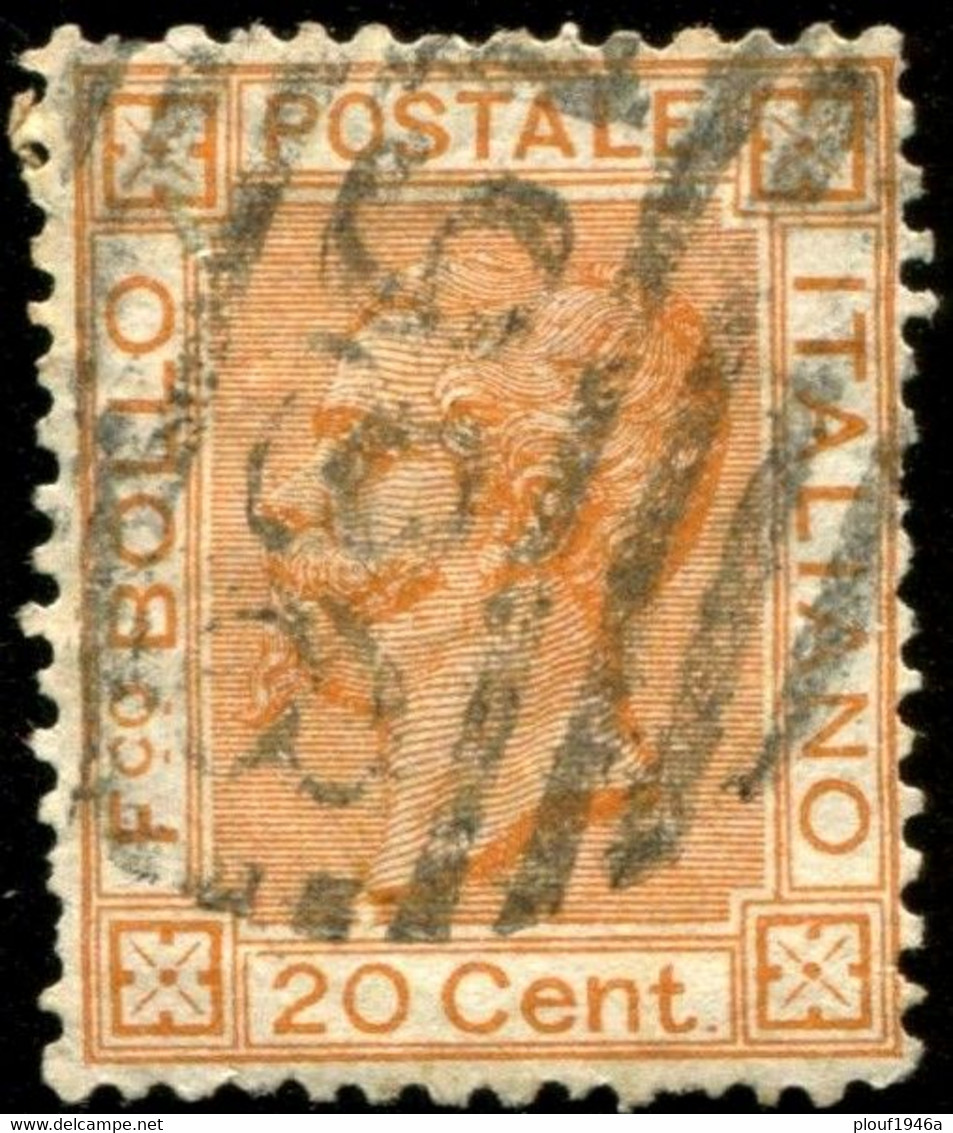 Pays : 247 (Italie : Victor-Emmanuel II)  Yvert Et Tellier N°:    24 (o) - Usados