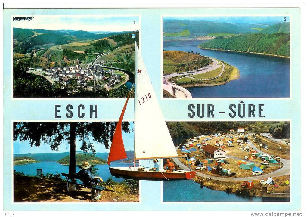 ESCH-SUR-SÛRE Vue Générale - Barrage Et Lac - Point De Vue - Camping - Esch-sur-Sure