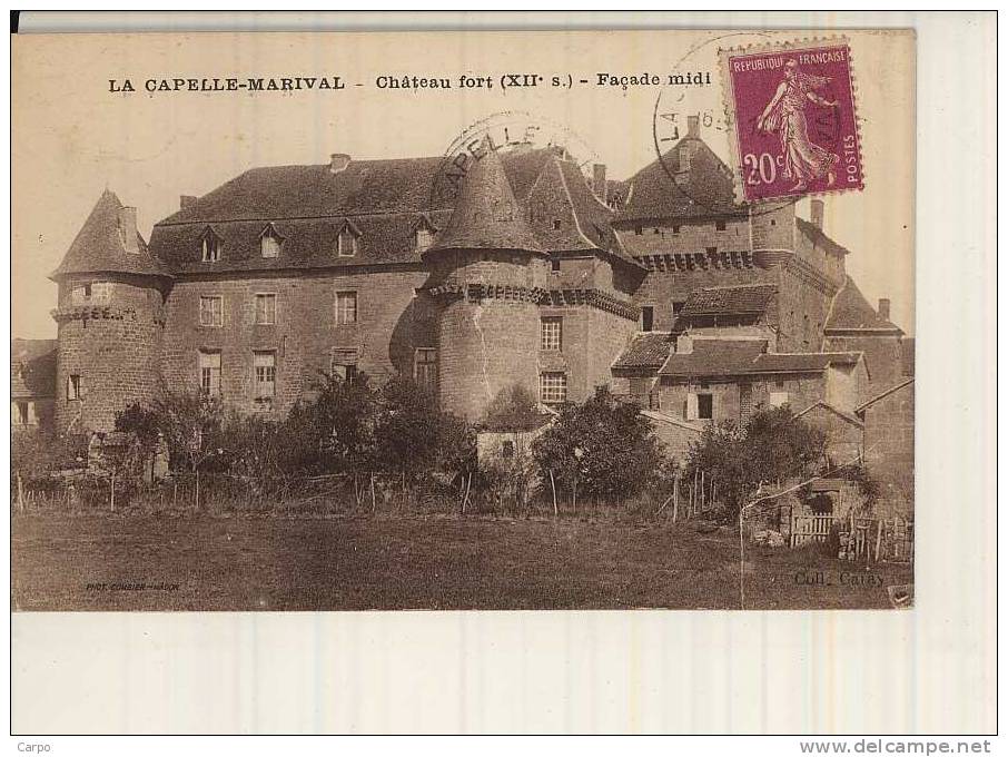 LACAPELLE-MARIVAL. - Chateau Fort - Façade Midi. - Lacapelle Marival