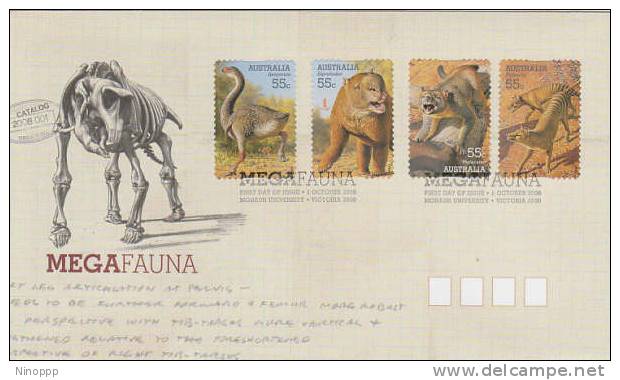 Australia-2008 Megafauna Self Adhesive FDC - Premiers Jours (FDC)