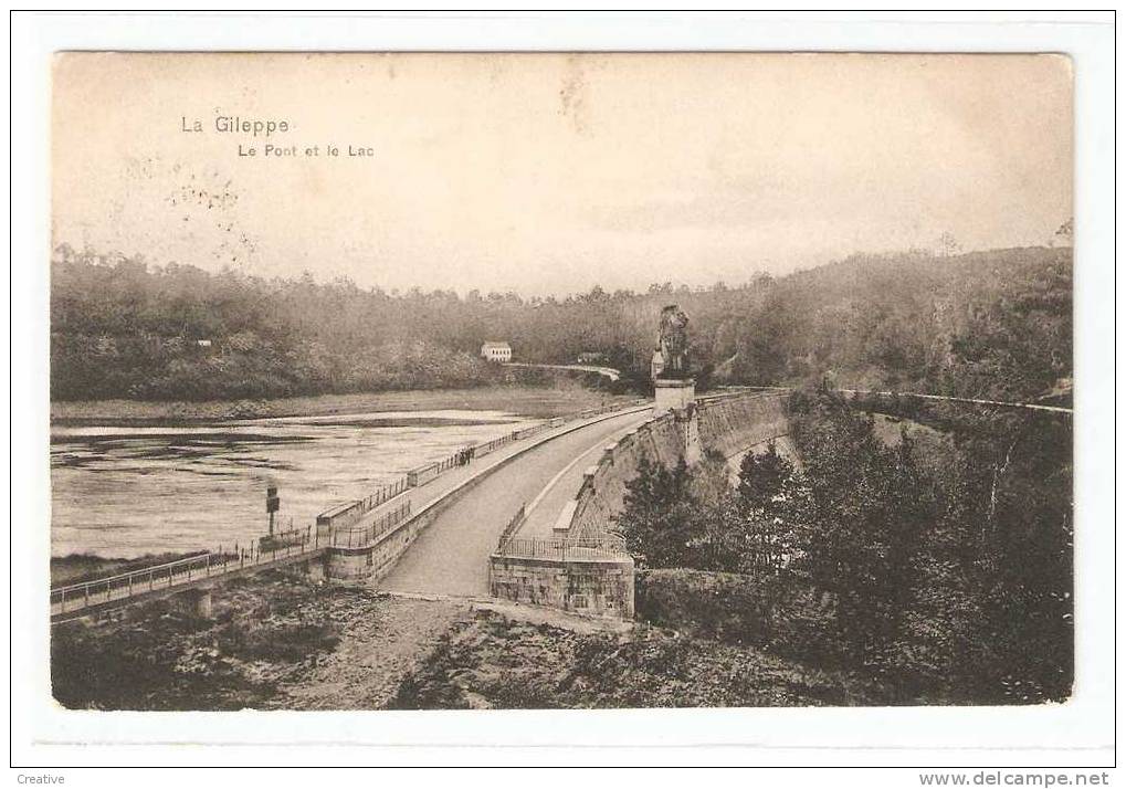 La Gileppe .Le Pont  Et Le Lac 1907 - Gileppe (Barrage)