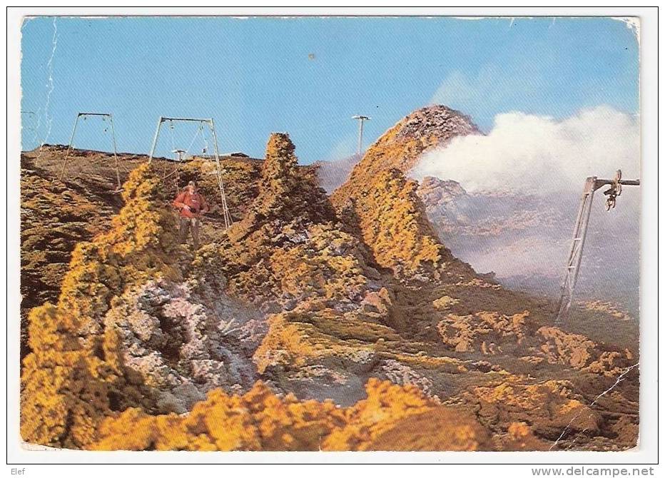Vulcano / Volcan ETNA : "Hornitos" ; Eruzione / Eruption De 1983 , Vulcanologue En Action ; B/TB - Catastrofi