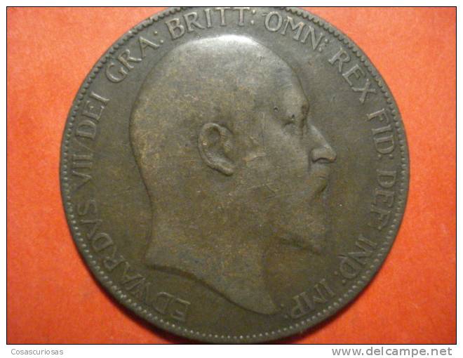 2052   UNITED KINGDOM UK GRAN BRETAÑA   1 PENNY    AÑO / YEAR  1905  VF - D. 1 Penny