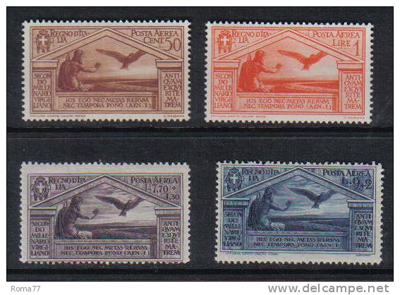 3RG533 - REGNO 1930 ,  Virgilio Serie Posta Aerea N. 21/24  *** - Airmail