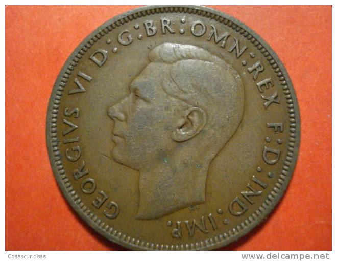 2098   UNITED KINGDOM UK GRAN BRETAÑA   PENNY    AÑO / YEAR  1940  EF - D. 1 Penny