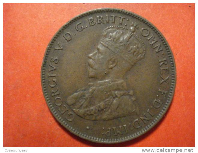 2106 AUSTRALIA    HALFPENNY    AÑO / YEAR  1932  EF - ½ Penny