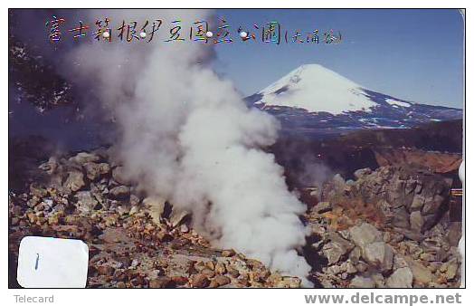 Volcan Volcano Vulkan Sur Telecarte (1 ) - Volcans
