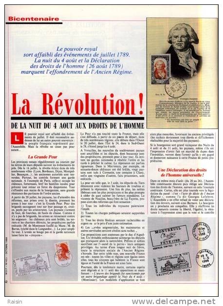 Le Monde Des Philatélistes N°423 Octobre 1988 L´Automobile Française à L´étranger 104 Pages TBE - French (from 1941)