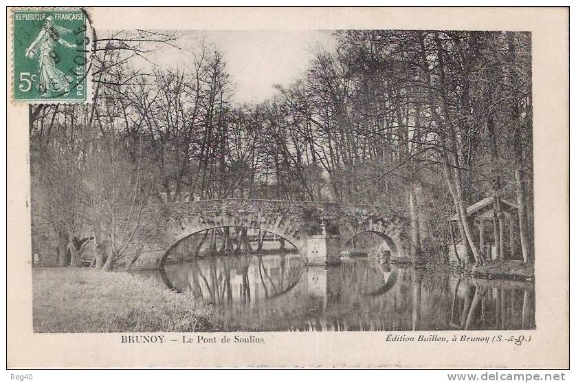 D91 - BRUNOY - Le Pont De SOULINS - Brunoy