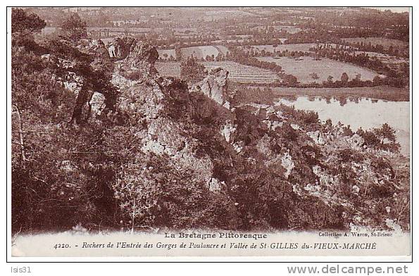 Dép 22 - V959 - Saint Gilles Vieux Marché -  La Vallée - Rochers De L´entrée Des Gorges De Poulancre - Bon état - - Saint-Gilles-Vieux-Marché