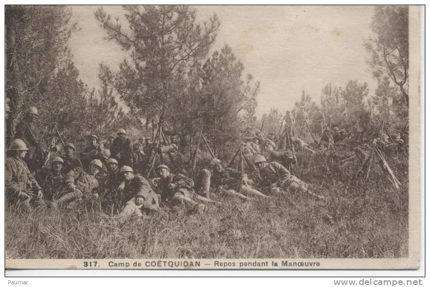 Coetquidan   Repos Pendant La Manoeuvre     Militaria - Guer Coetquidan