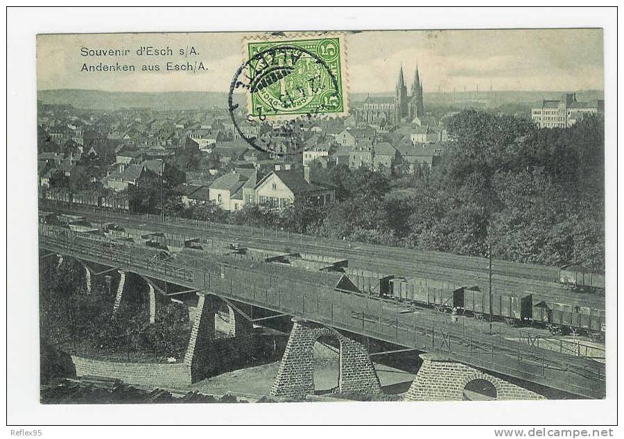 ESCH SUR ALZETTE - Souvenir ( Gare - Trains ) - Esch-sur-Alzette