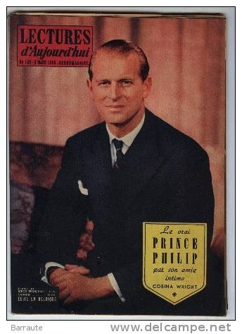 LECTURES D´aujourd´hui N° 183 De 1956. Le Vrai Prince Philip Par Cobina WRIGHT . - People