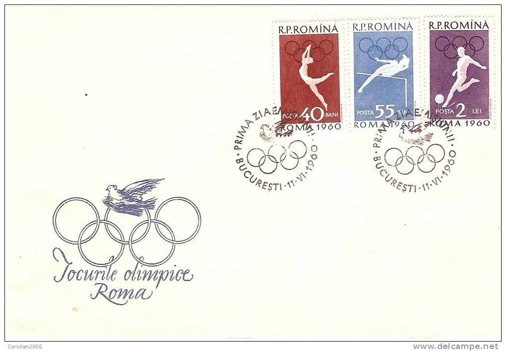 Romania 1960 FDC / Set X 2 - Ete 1960: Rome