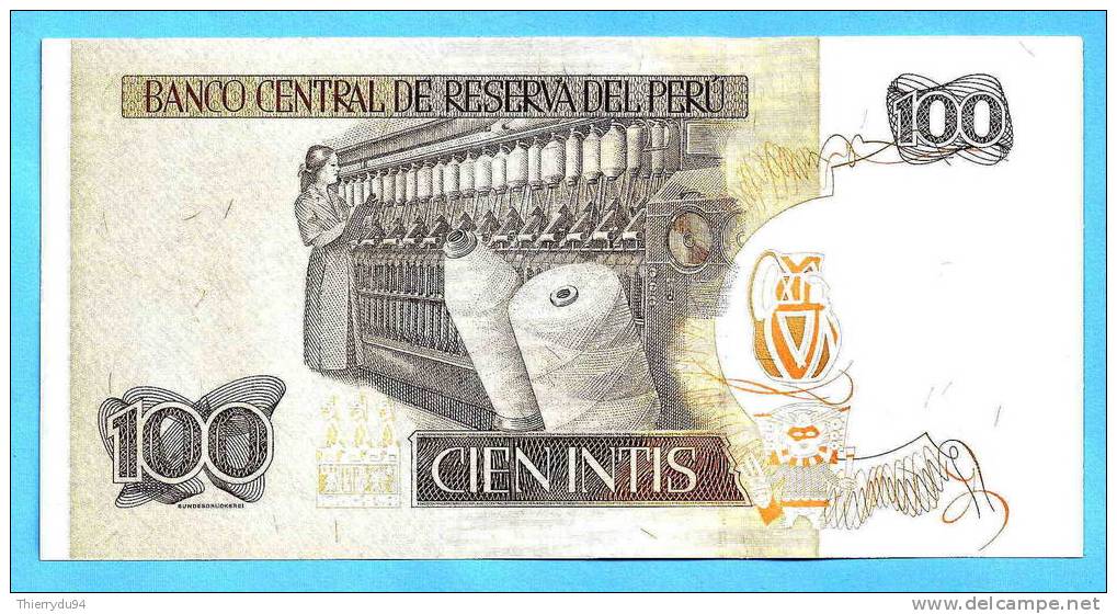 Perou 100 Intis 1987 Neuf Uncirculated Non Circulé Peru - Peru