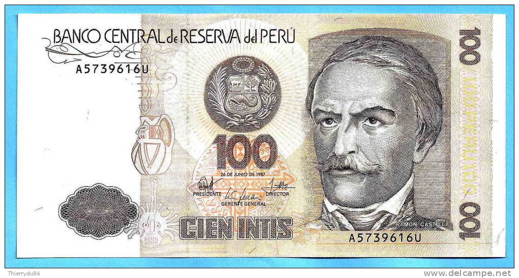Perou 100 Intis 1987 Neuf Uncirculated Non Circulé Peru - Peru