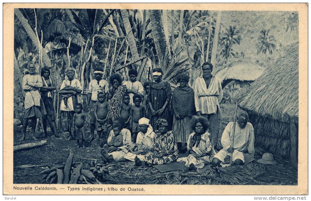 NOUVELLE CALEDONIE - Types Indigènes. Tribu De Ouassé - Nouvelle Calédonie