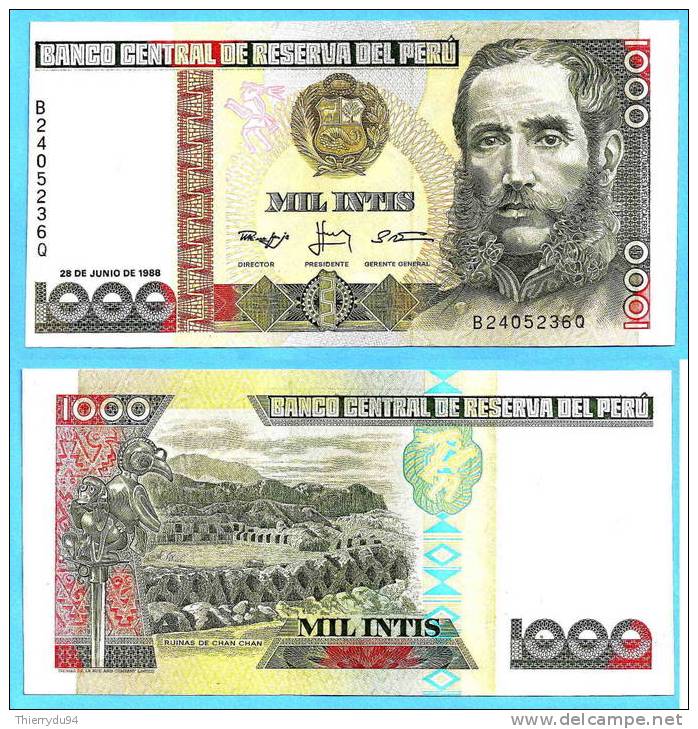 Perou 1000 Intis 1988 Neuf Uncirculated Non Circulé Peru - Peru