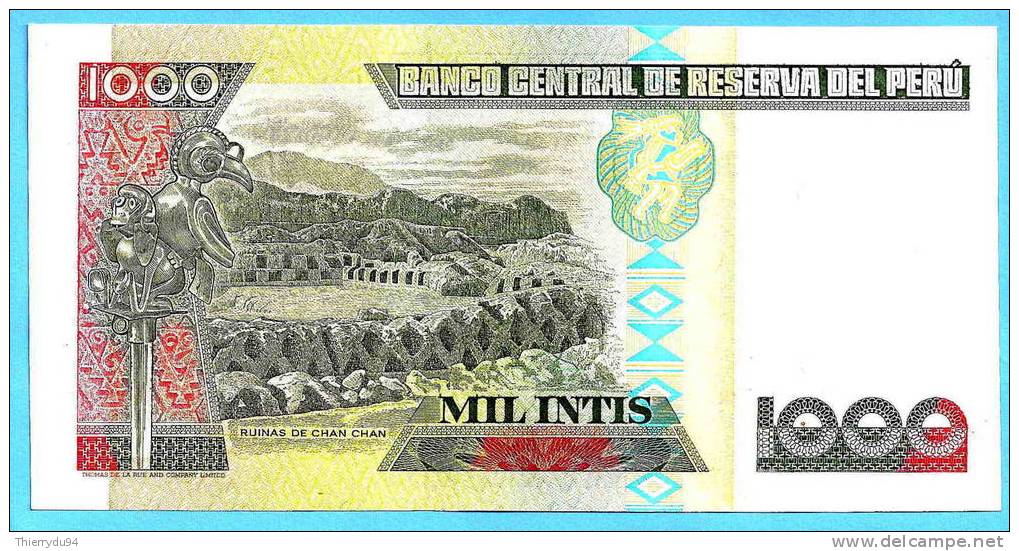 Perou 1000 Intis 1988 Neuf Uncirculated Non Circulé Peru - Pérou