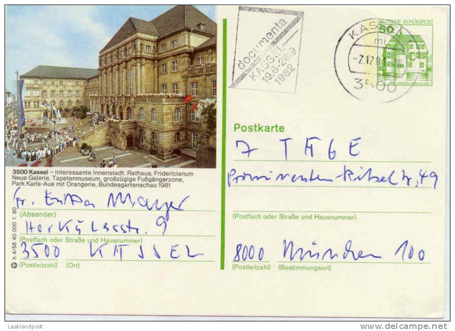 Germany Postal Stationary Gallerie Kassel  (E800) - Musea