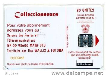 WF15A          Aérogare HIHIFO  80 UT   8 Numéros Rouges - Wallis-et-Futuna