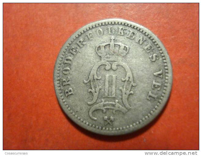2145  NORGE NORWAY NORUEGA  10 ÖRE  SILVER COIN PLATA    AÑO / YEAR  1890   VF- - Norvegia