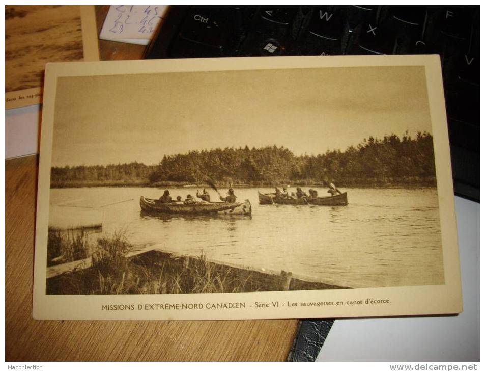 CANADA Mission D Extreme Nord Canadien ..Les Sauvagesses En Canot D Ecorse - Non Classés