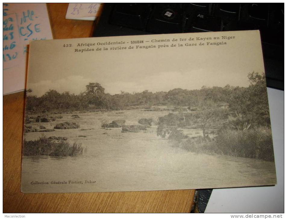 Soudan Afrique Occidentale  Chemin De Fer De Kayes Au Niger  Rapide De La Riviere De Fangala Pres De La Gare De Fangala - Sudan