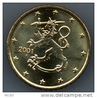 Assez Rare Finlande 50 Cts Euro 2001 Spl+/fdc - Finlande