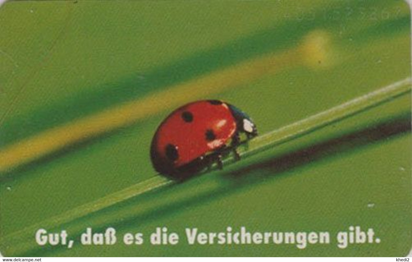 Télécarte Puce ALLEMAGNE - ANIMAL - COCCINELLE ** Pub Assurance Insurance Adv.  * - LADYBIRD Chip Phonecard Germany - Ladybugs