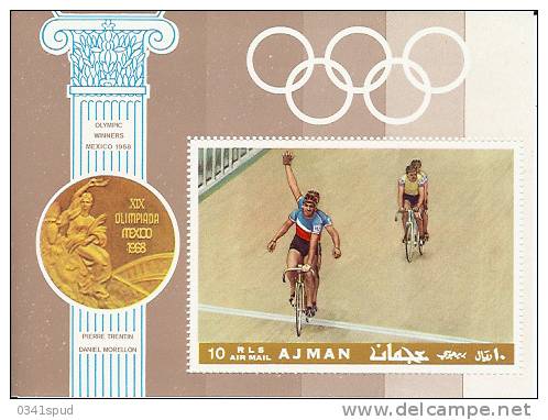 Jeux  Olympiques 1968   Ajman  Champions Olympiques Cyclisme Cycling  Morellon France  Never Hinged ** - Summer 1968: Mexico City