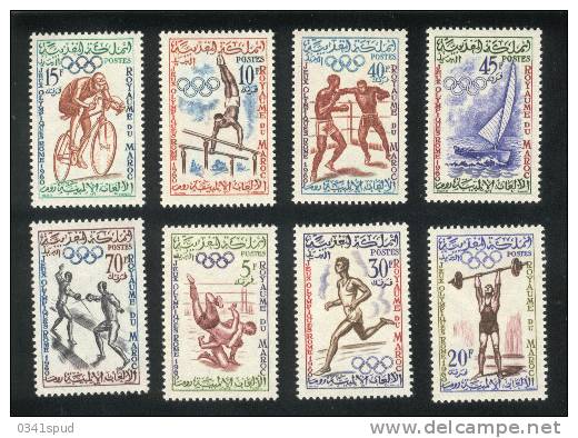 Jeux Olympiques 1960  Maroc  ** Never Hinged  TB  Cyclisme Lutte Boxe Voile Escrime Athlétisme Gymnastique - Ete 1960: Rome