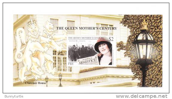 Fiji 1999 Queen Mother´s Century Armstice Day S/S MNH - Fiji (1970-...)