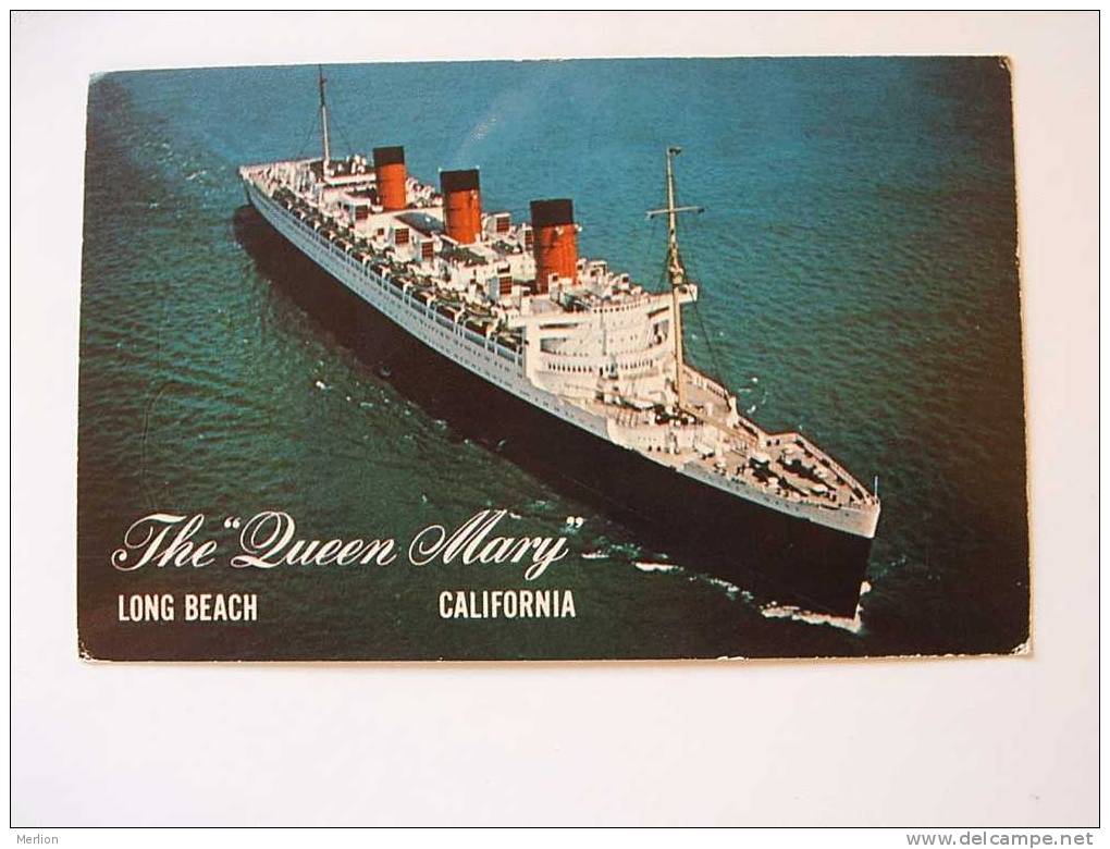 Superliner Queen Mary - Long Beach  California   Cca 1971  F  D34561 - Long Beach