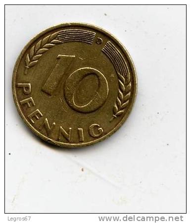 ALLEMAGNE 10 PFENNIG 1950 D - 10 Pfennig