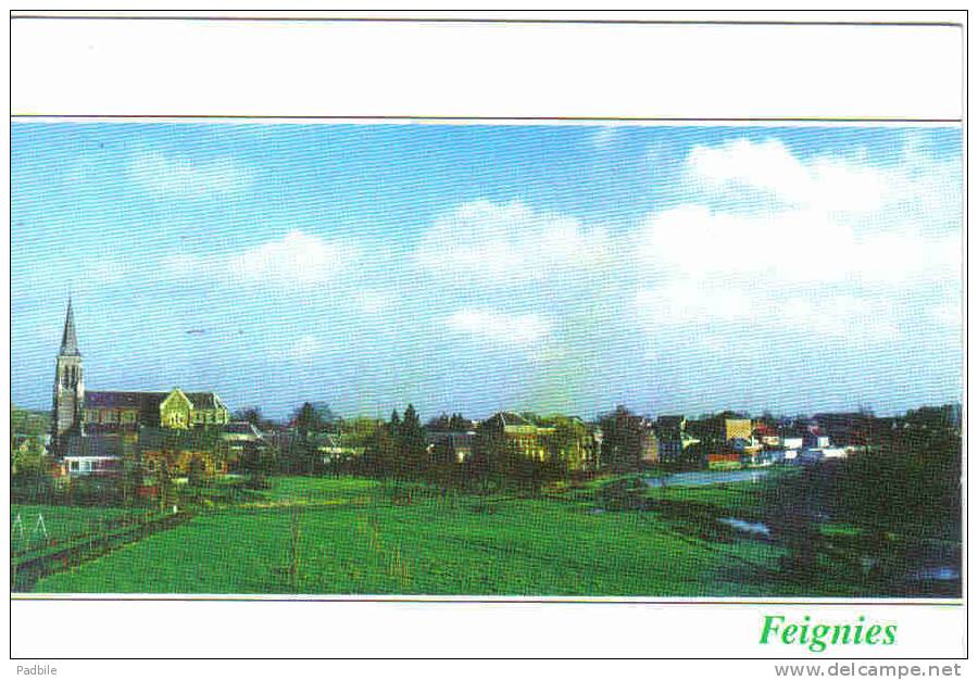 Carte Postale 59. Feignies  La Coulée Verte Trés Beau Plan - Feignies