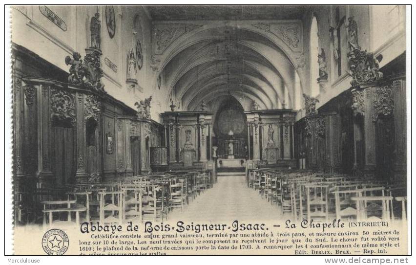 Abbaye De Bois-Seigneur-Isaac (Braine-l´Alleud). La Chapelle (intérieur). Grand Vaisseau Et Abside à 3 Pans. Kapel. - Braine-l'Alleud