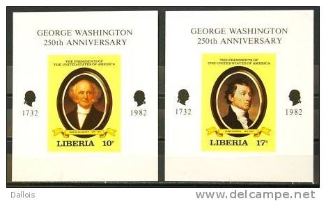 Liberia - 1981 - Washington - Présidents US - Non Dentelés - Neufs - George Washington